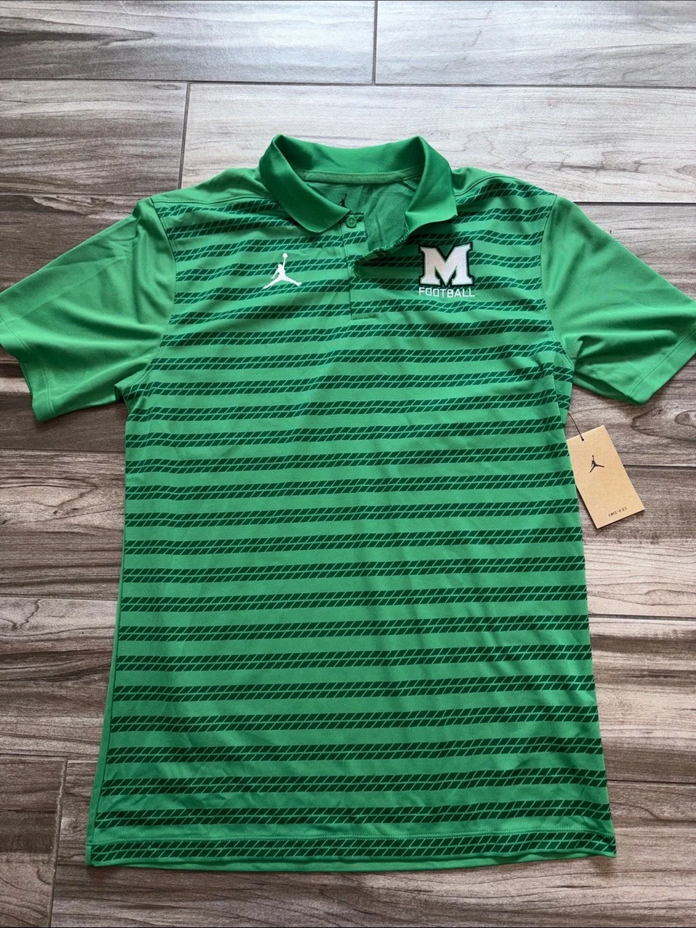 Nike/Jordan Marshall Football Striped Football Polo